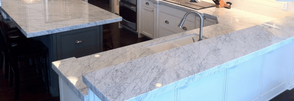 Crema Marfil Marble Country Kitchen | Reflections Granite & Marble