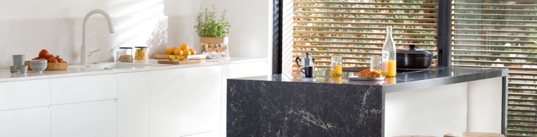 5100 Vanilla Noir - Caesarstone Quartz | Reflections Granite & Marble