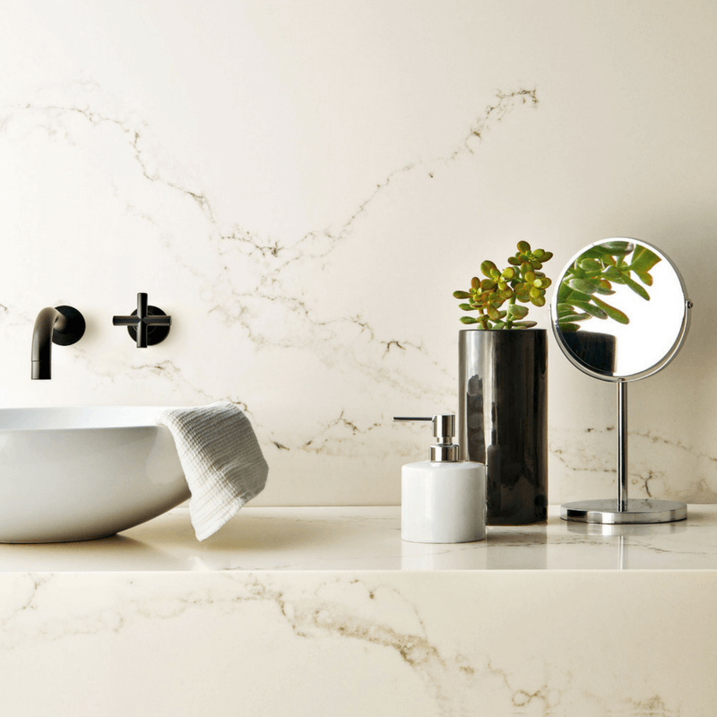 Caesarstone Quartz Bathroom | Reflections Granite & Marble