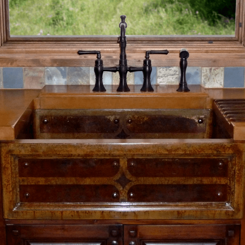 Custom Concrete Farmhouse Sink | Reflections Granite ...