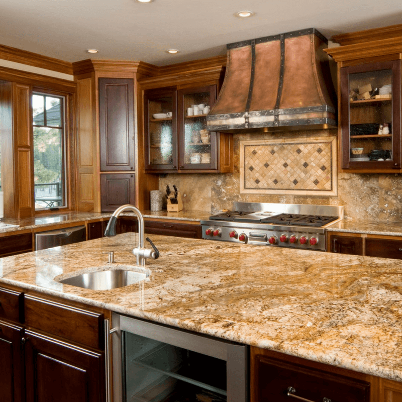 Granite Country Kitchen Made From Natural Stones | Reflections Granite & Marble