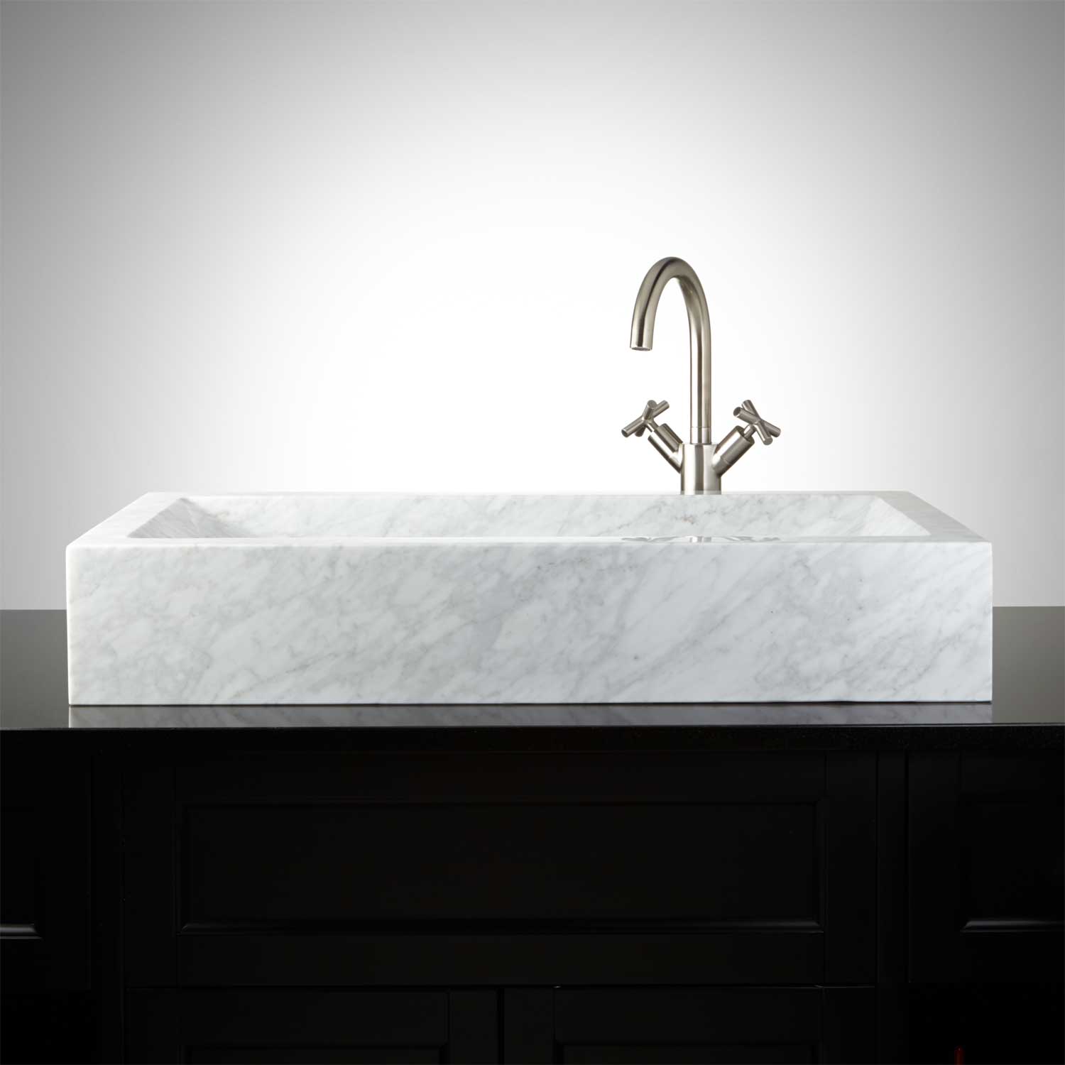 Marble Square Vessel Sink | Reflections Granite & Marble