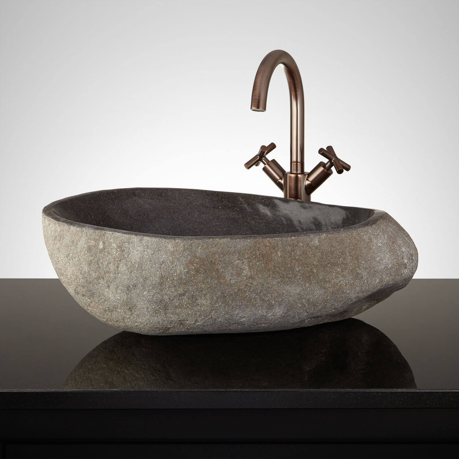 Natural Stone Round Vessel Sink | Reflections Granite & Marble