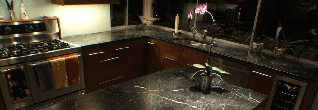 Soapstone Kitchen with Island | Reflections Granite & Marble