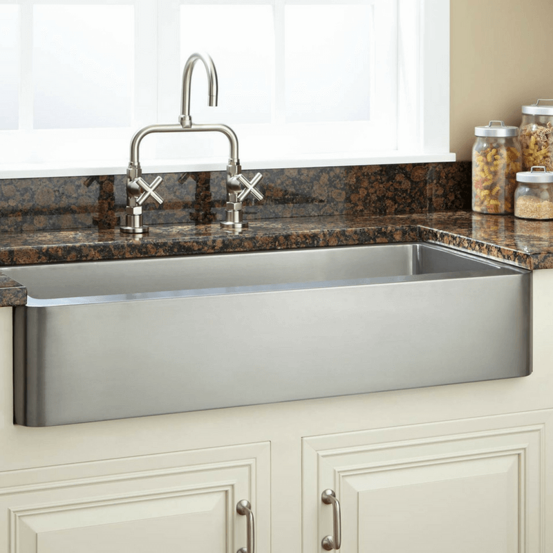 Stainless Steel Apron Farmhouse Sink | Reflections Granite & Marble