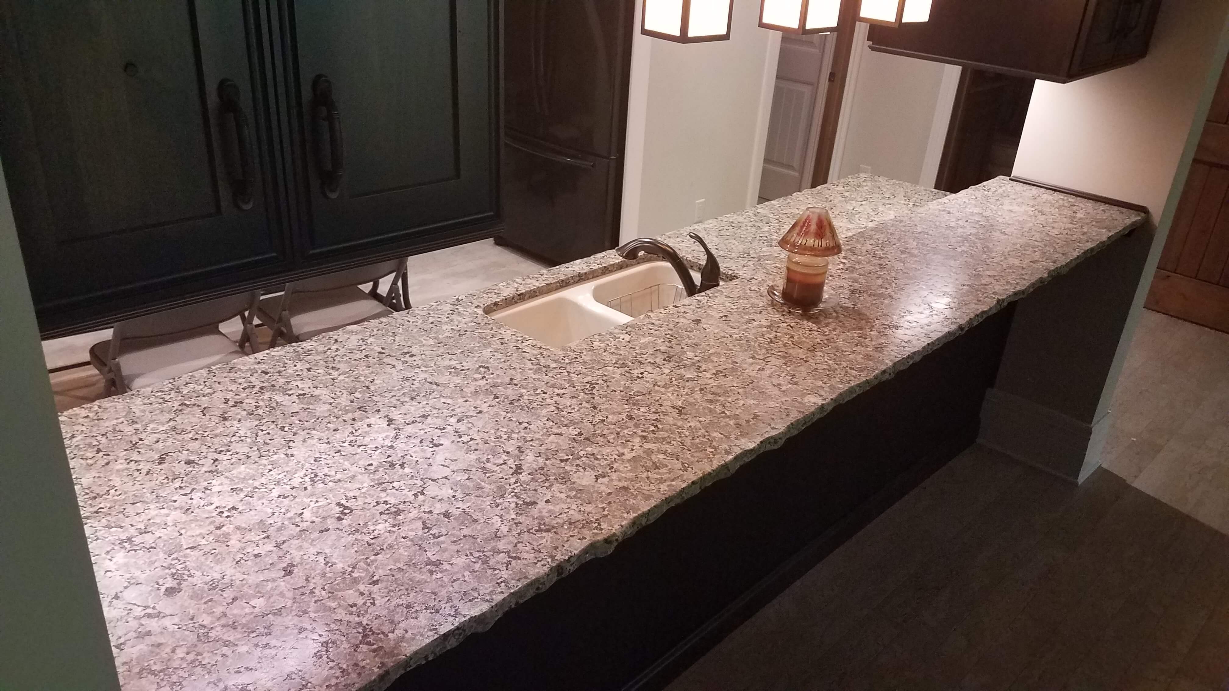 Beige Butterfly Granite with Chiseled Edge 2 | Reflections Granite & Marble