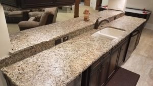 Beige Butterfly Granite with Chiseled Edge 6 | Reflections Granite & Marble
