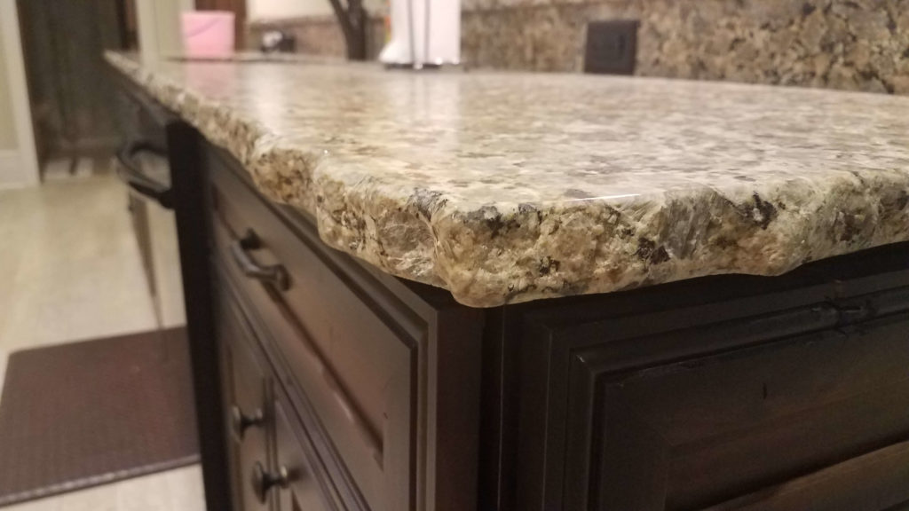 Beige Butterfly Granite with Chiseled Edge 8 Reflections Granite