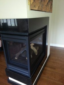 Black Granite Fireplace Surround 2 | Reflections Granite & Marble