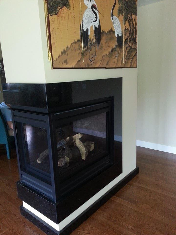 Black Granite Fireplace Surround 4 | Reflections Granite & Marble